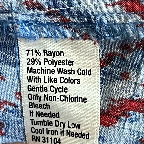 KIM ROGERS  Blue Women’s Top Tunic Sz M - Picture 9 of 10